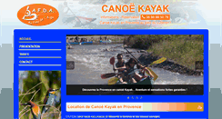 Desktop Screenshot of canoe-provence.com
